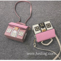 New style collision color originality strange little house cartoon lovely small house handbag individual character handbags